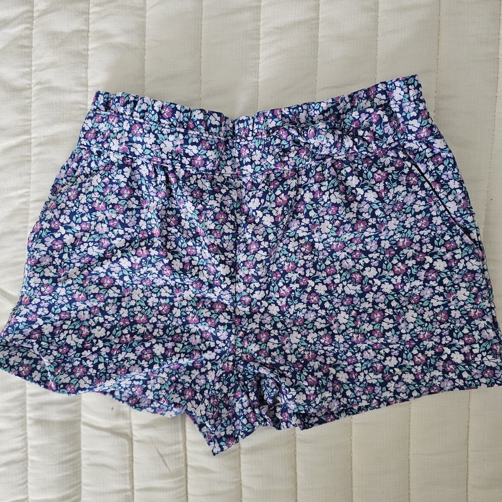 Janie and Jack Purple Floral Kids Shorts